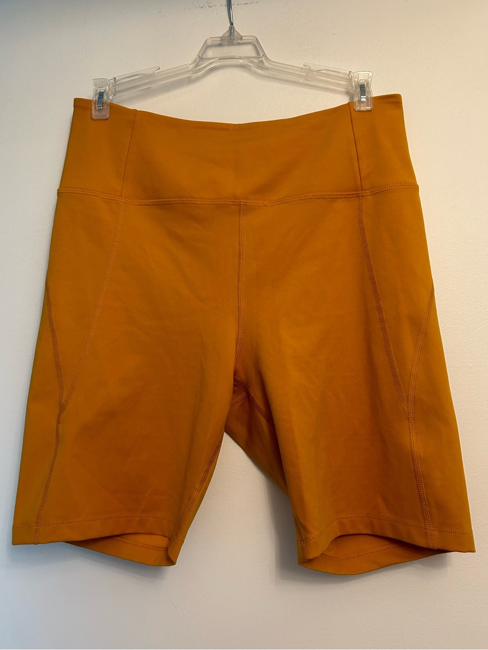 girlfriend collective Yellow High-Rise Bike Shorts